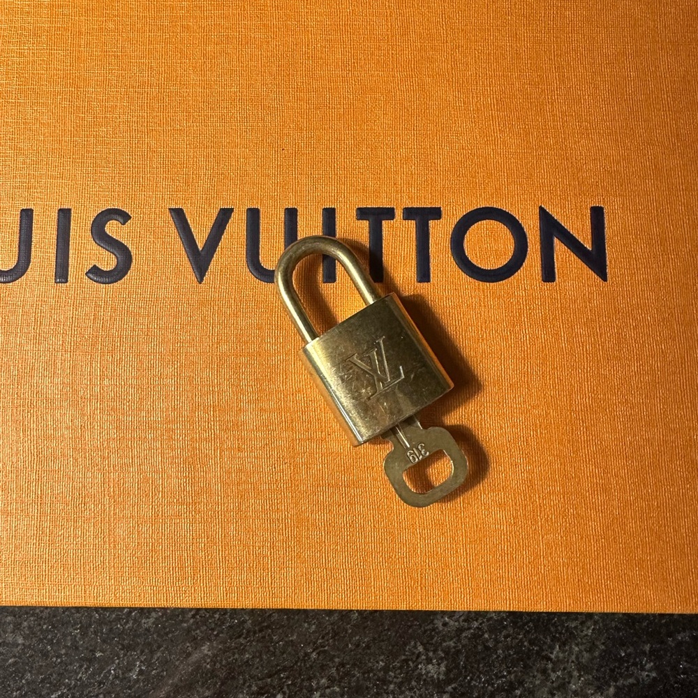 Authentic Louis Vuitton Padlock and Lock Set